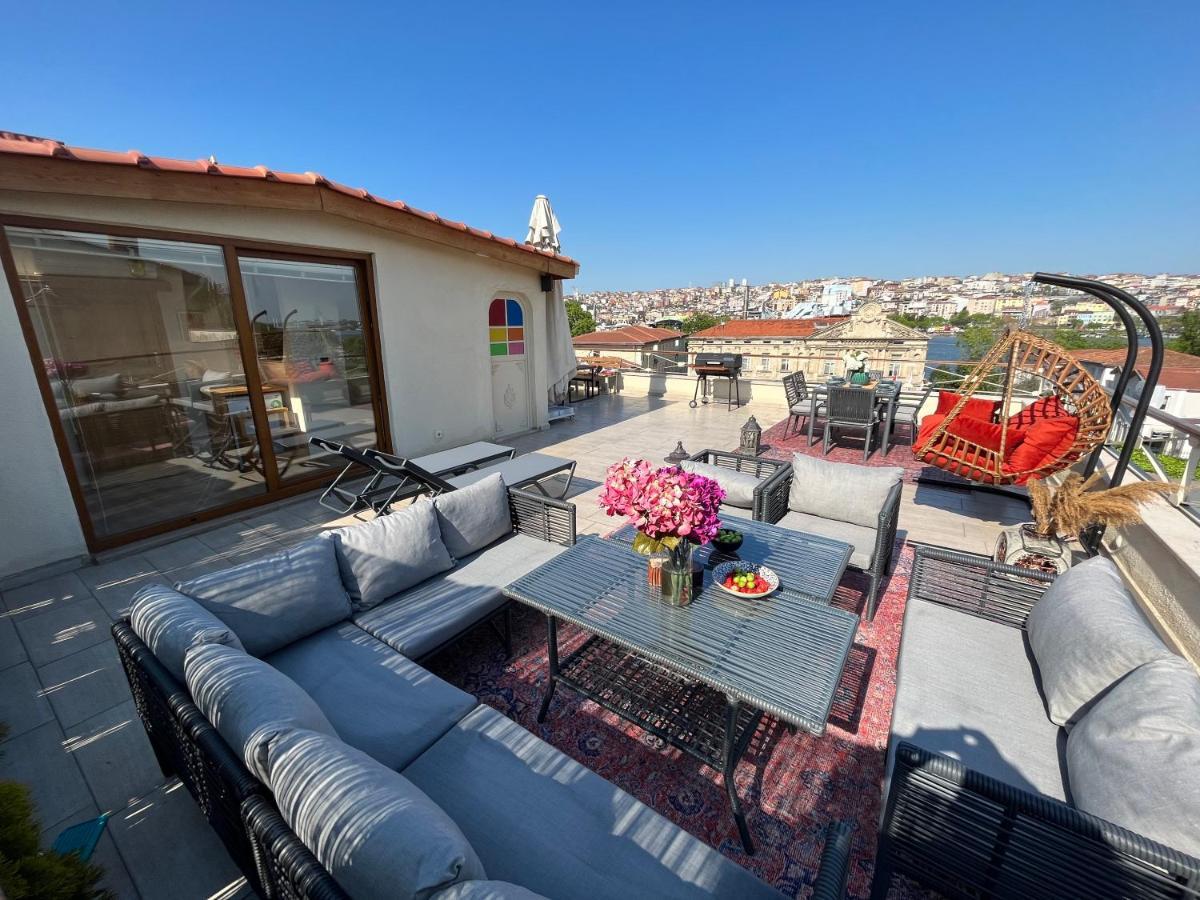 Waterfront Apartment By The Tram - Terrace With Dome & Golden Horn View In Fatih Istanbul Luaran gambar