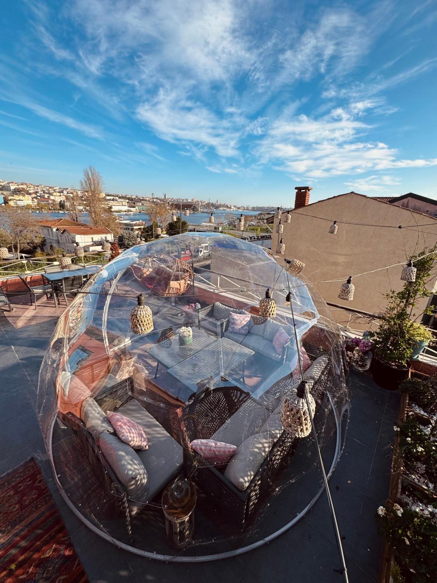 Waterfront Apartment By The Tram - Terrace With Dome & Golden Horn View In Fatih Istanbul Luaran gambar